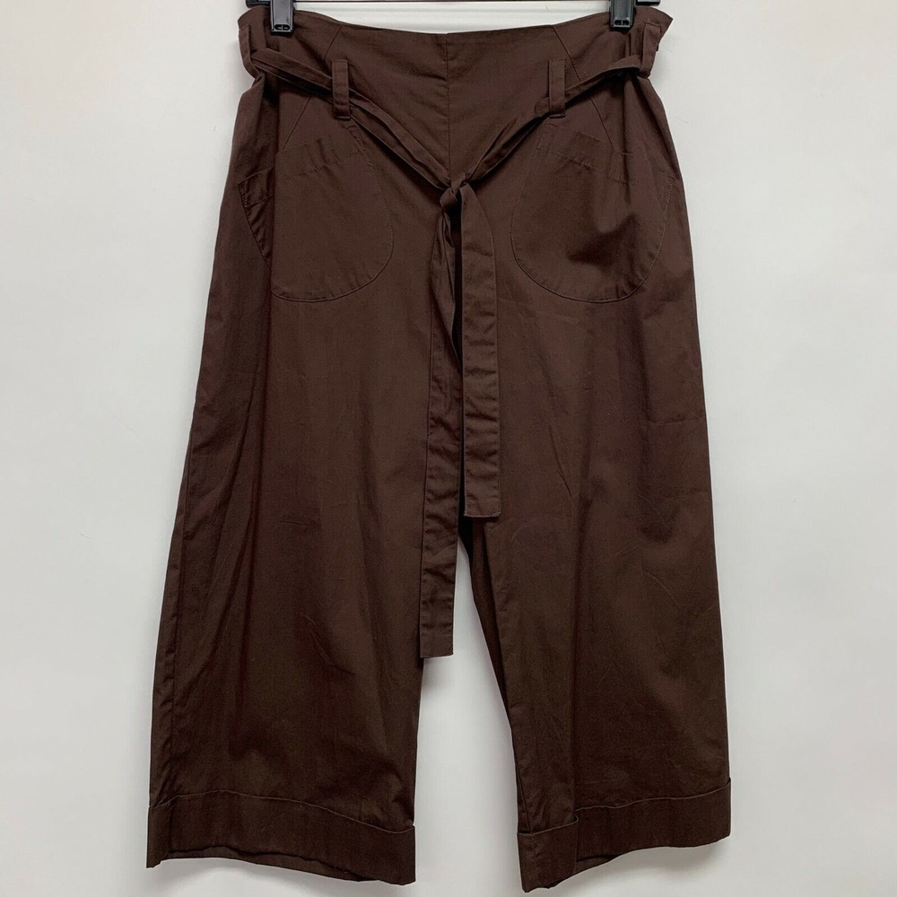 Sunny Leigh Women's Pants 8 Brown Cuffed Hem NWOT